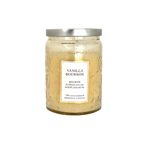 vela jar color natural fragancia Vainilla Bourboun 260g