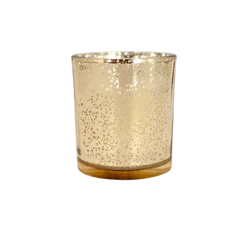 vela metalizada labrada color gold fragancia vainilla 200g