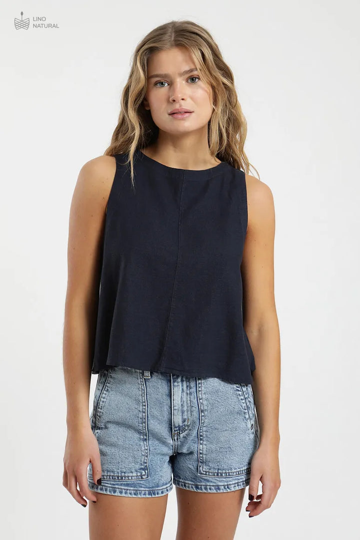 Blusa Mujer Sin Mangas Caulle - Lino