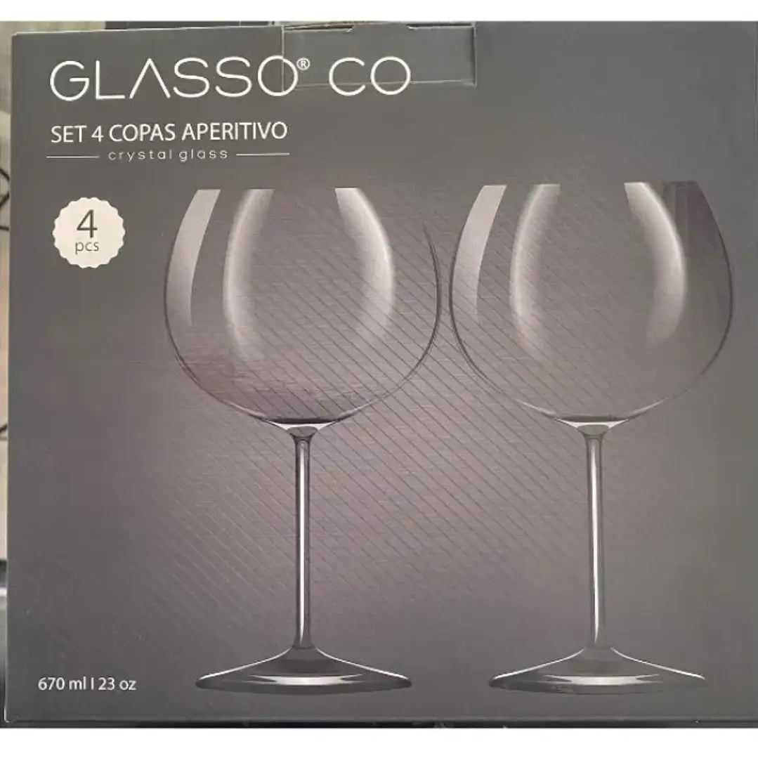 SET 4 COPAS APERITIVO GLASSO