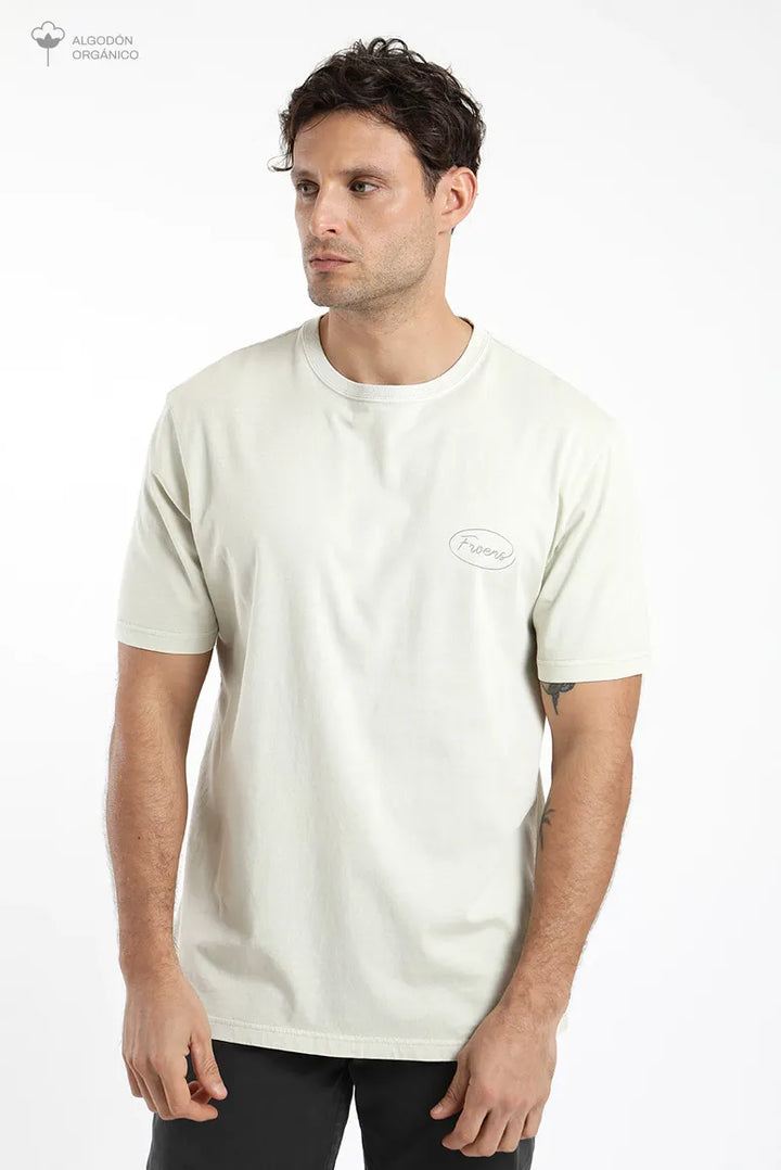 Polera manga corta Cuerda beige
