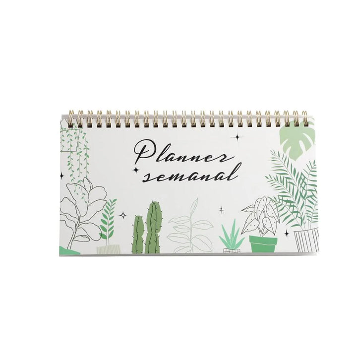 Planificador Semanal de Escritorio Desert Flowers