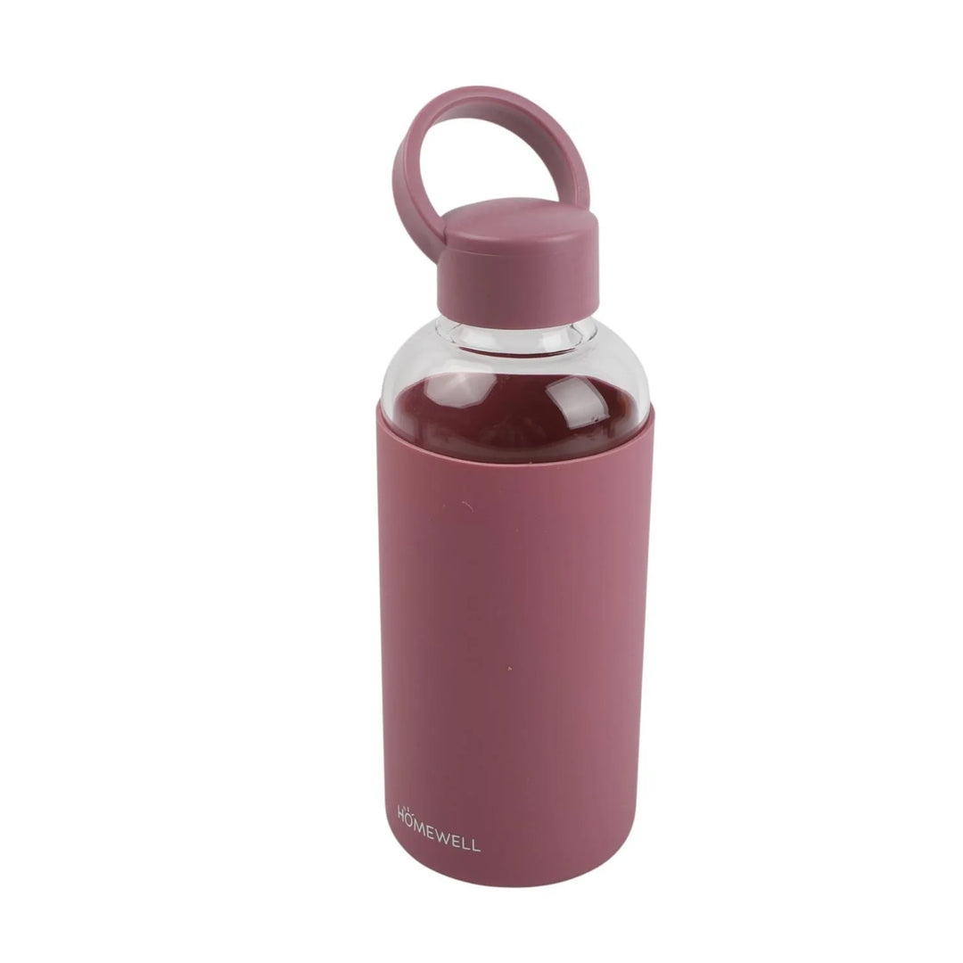 BOTELLA DE VIDRIO SILICONA 600ML 21*7.5CM