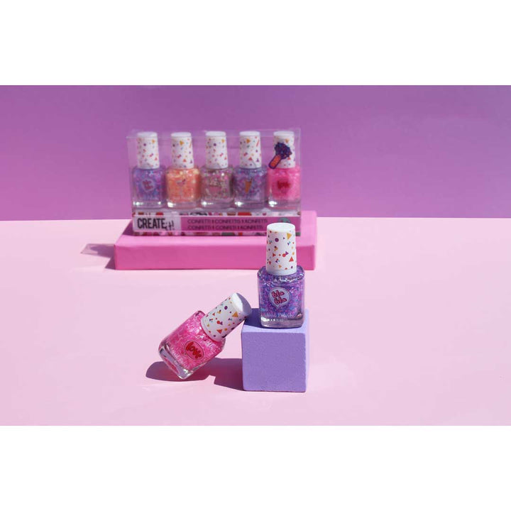 CREATE IT! NAIL POLISH CONFETTI 5-PACK DISPLAY