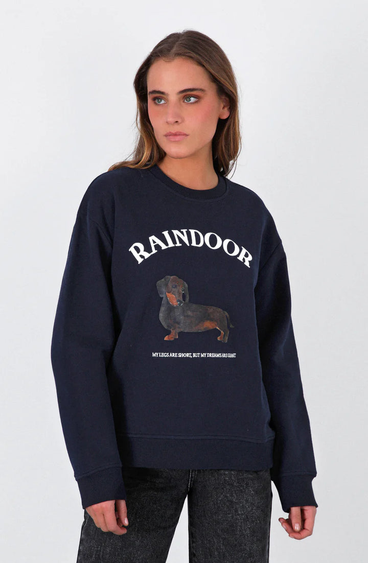 POLERON CREW NECK ESTAMPADO NAVY