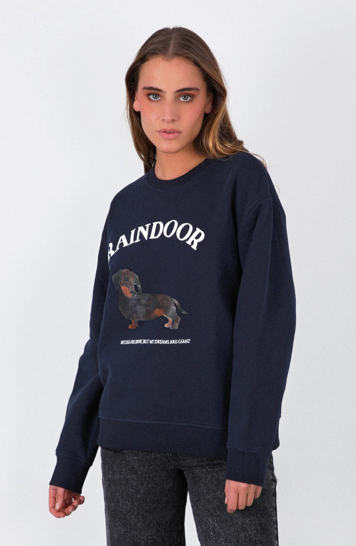 POLERON CREW NECK ESTAMPADO NAVY