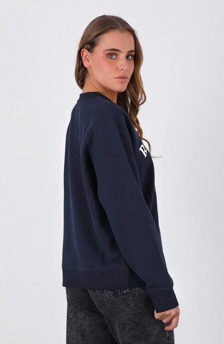 POLERON CREW NECK ESTAMPADO NAVY