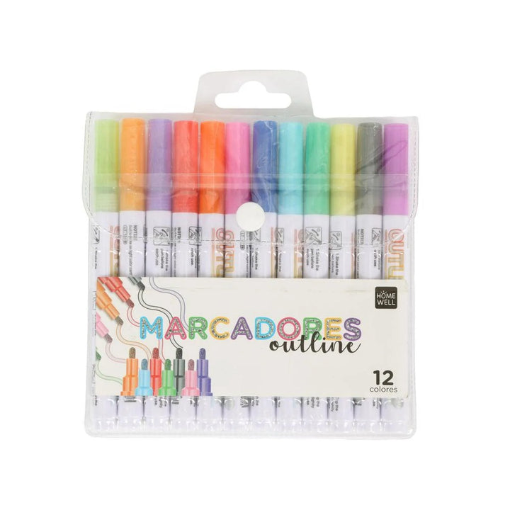Set de 12 Marcadores Outline