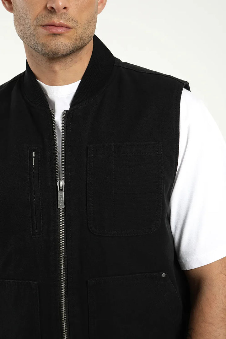 Chaqueta sin mangas Fresno negro