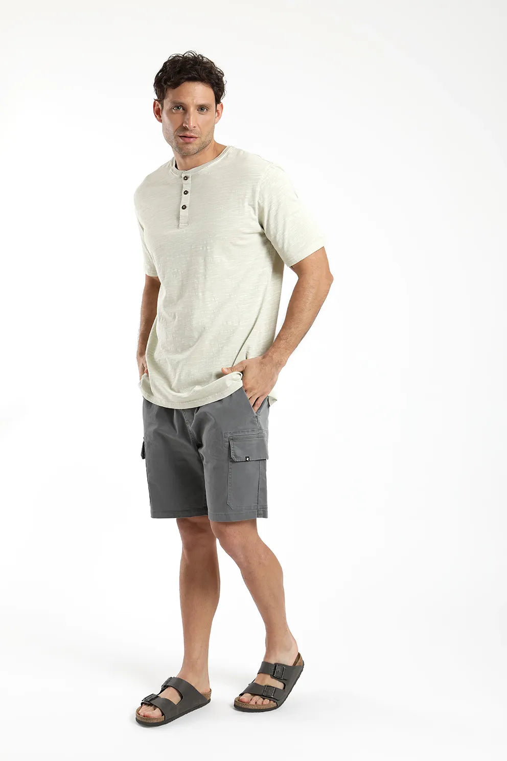 Polera manga corta Mao beige