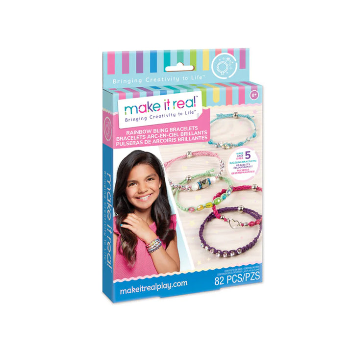Set para hacer pulseras Bling Arcoiris