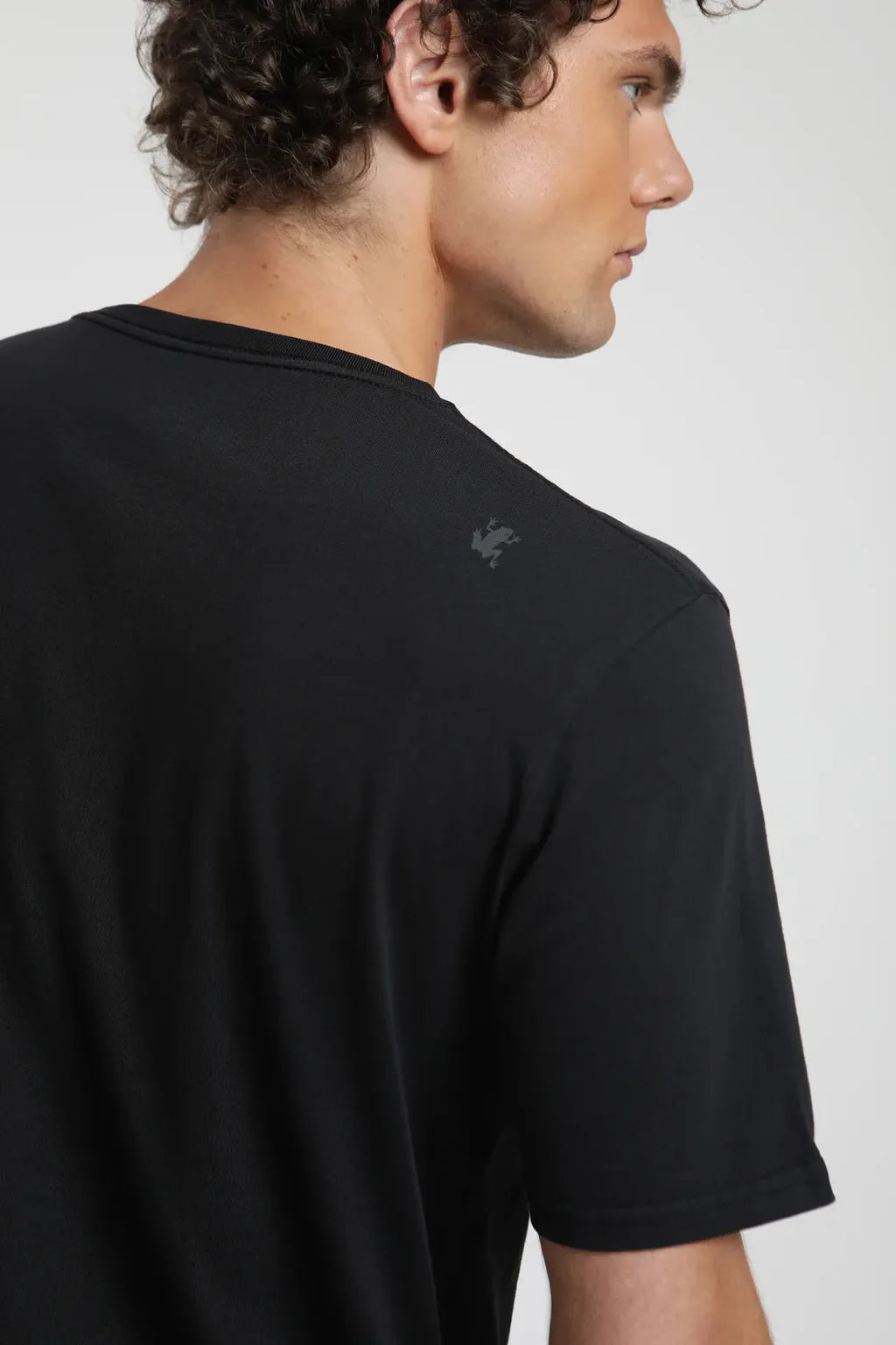 Polera manga corta hombre Plain negro
