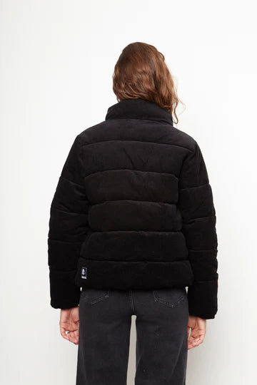 Parka Chic Puffa Organica Negra Mujer