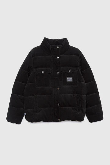 Parka Chic Puffa Organica Negra Mujer
