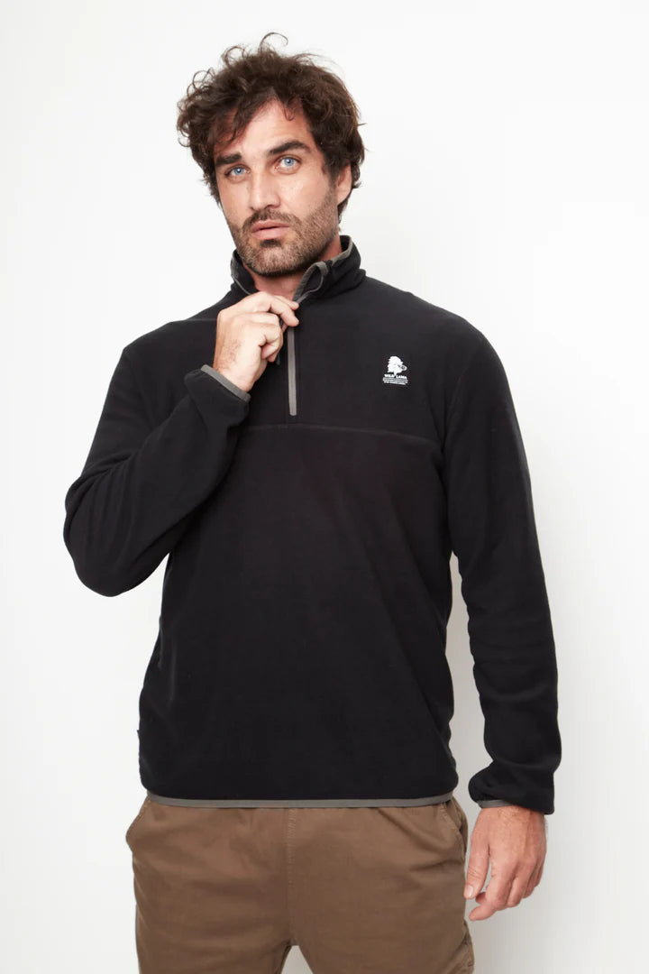 Polar Cautin Reciclado Negro Hombre