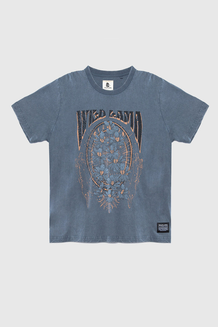Polera Genovesa Organica Azul Mujer