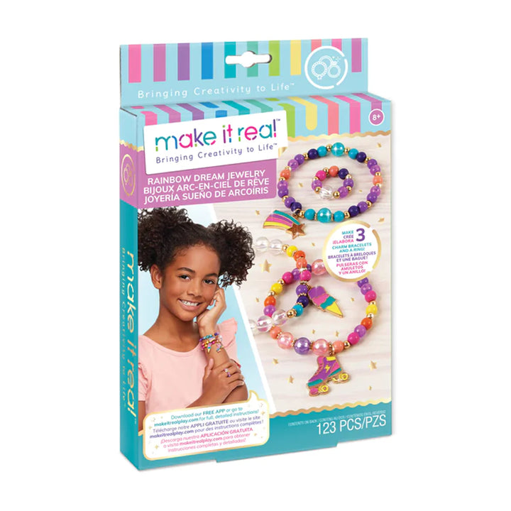 Set para hacer pulseras Sueño de arcoiris
