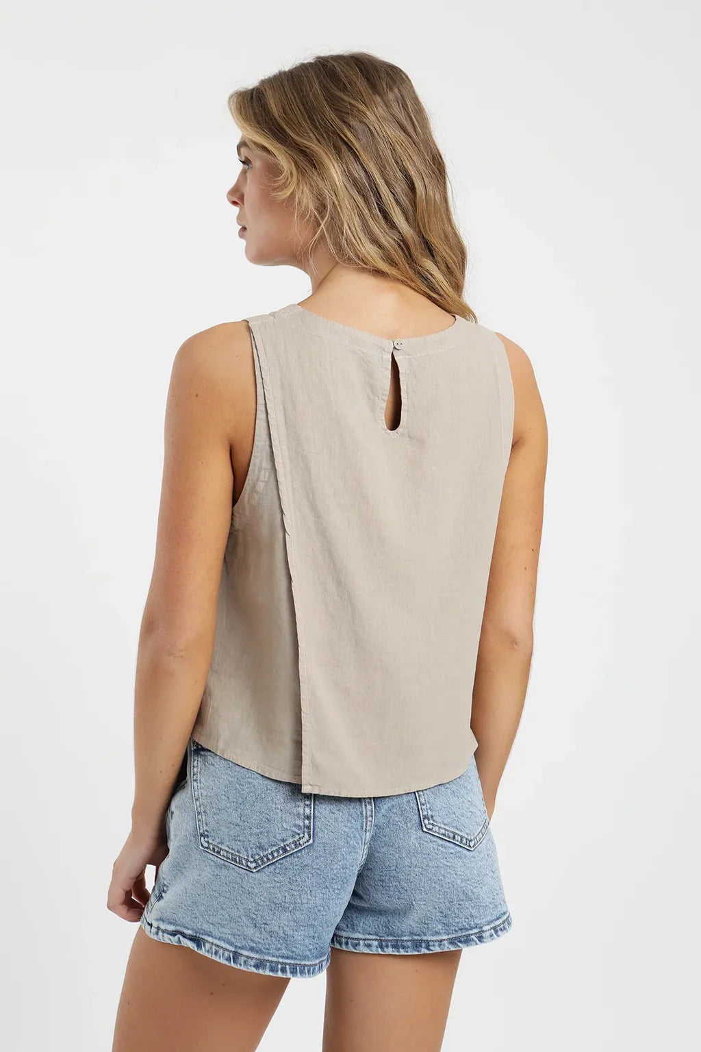 Blusa Mujer Sin Mangas Caulle - Lino