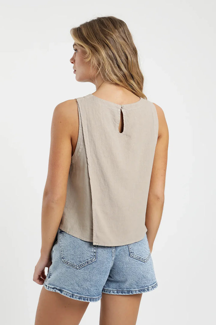 Blusa Mujer Sin Mangas Caulle - Lino