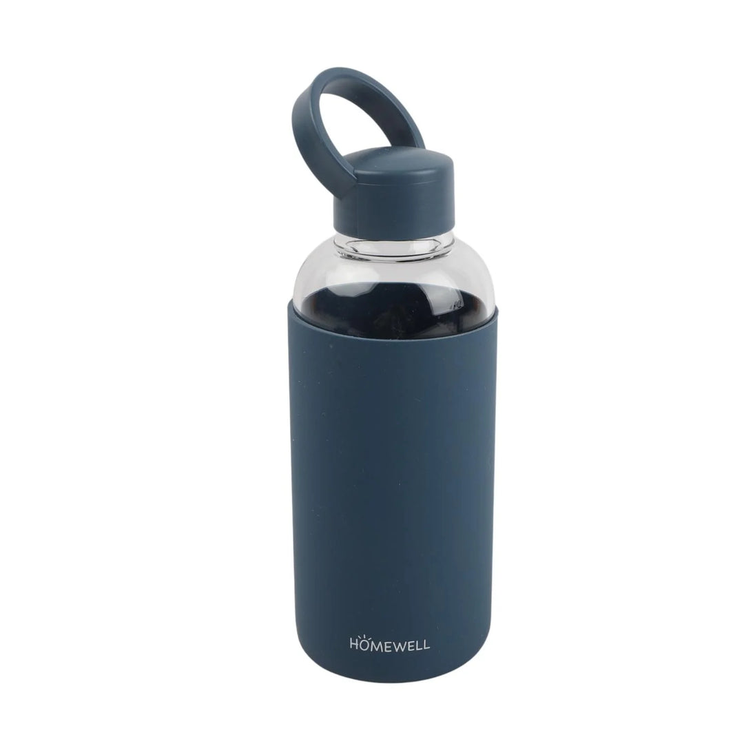 BOTELLA DE VIDRIO SILICONA 600ML 21*7.5CM