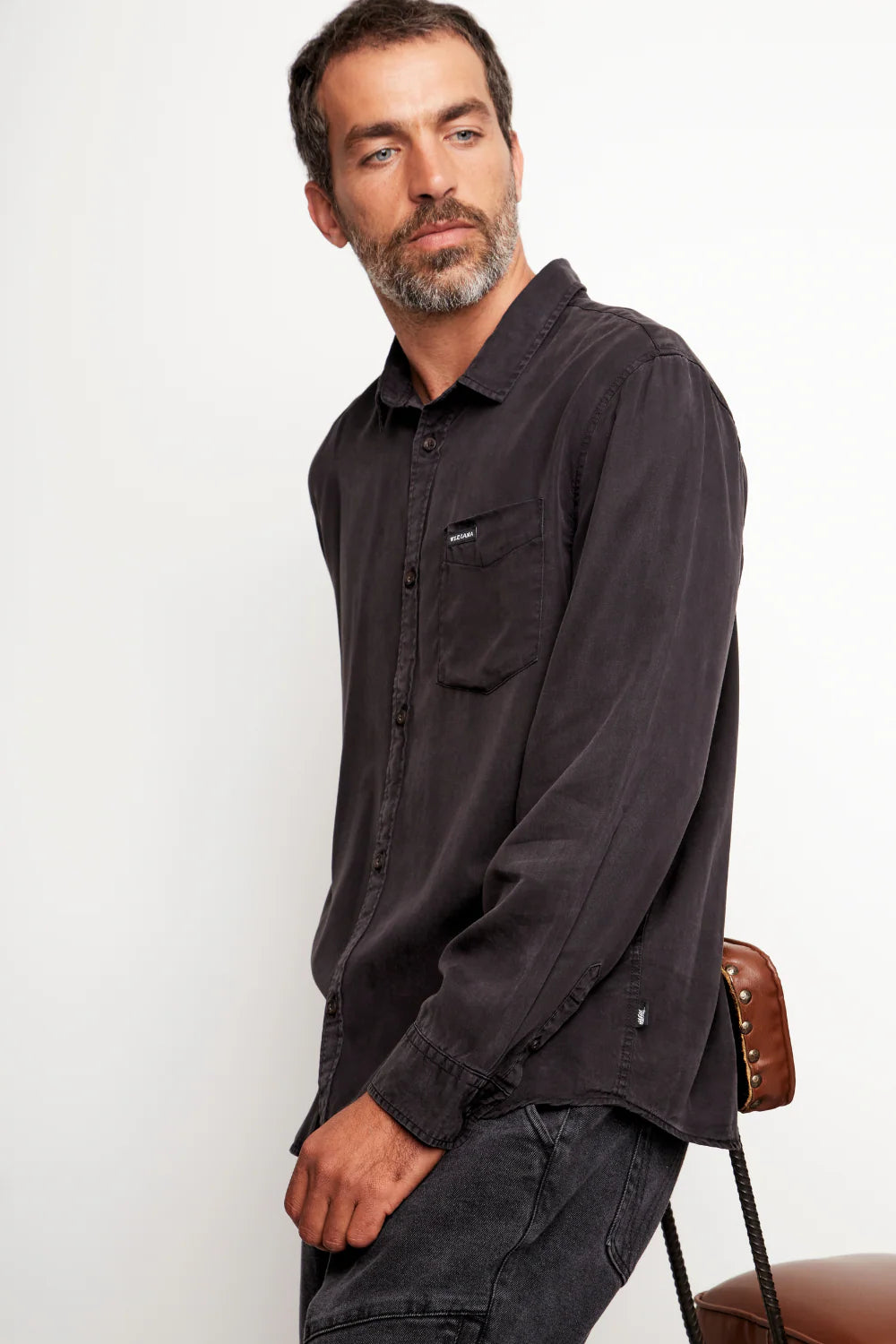 Camisa Jim Negra Hombre