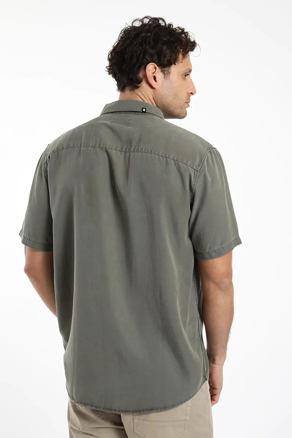 Camisa hombre manga corta Puelche verde