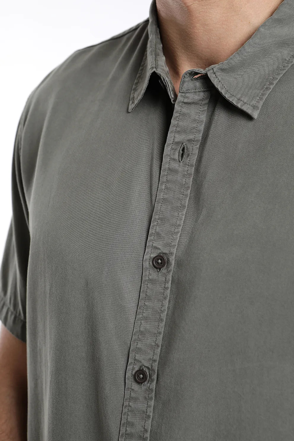 Camisa hombre manga corta Puelche verde