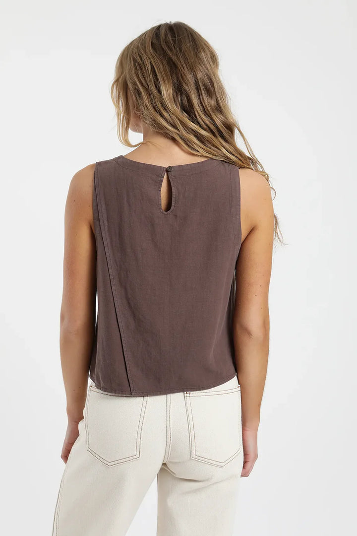 Blusa Mujer Sin Mangas Caulle - Lino