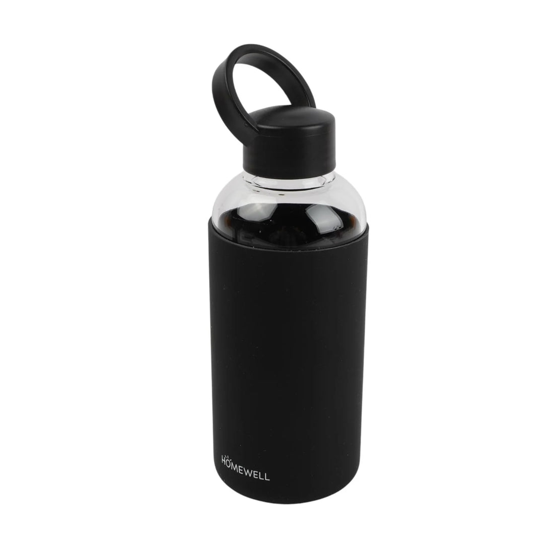 BOTELLA DE VIDRIO SILICONA 600ML 21*7.5CM