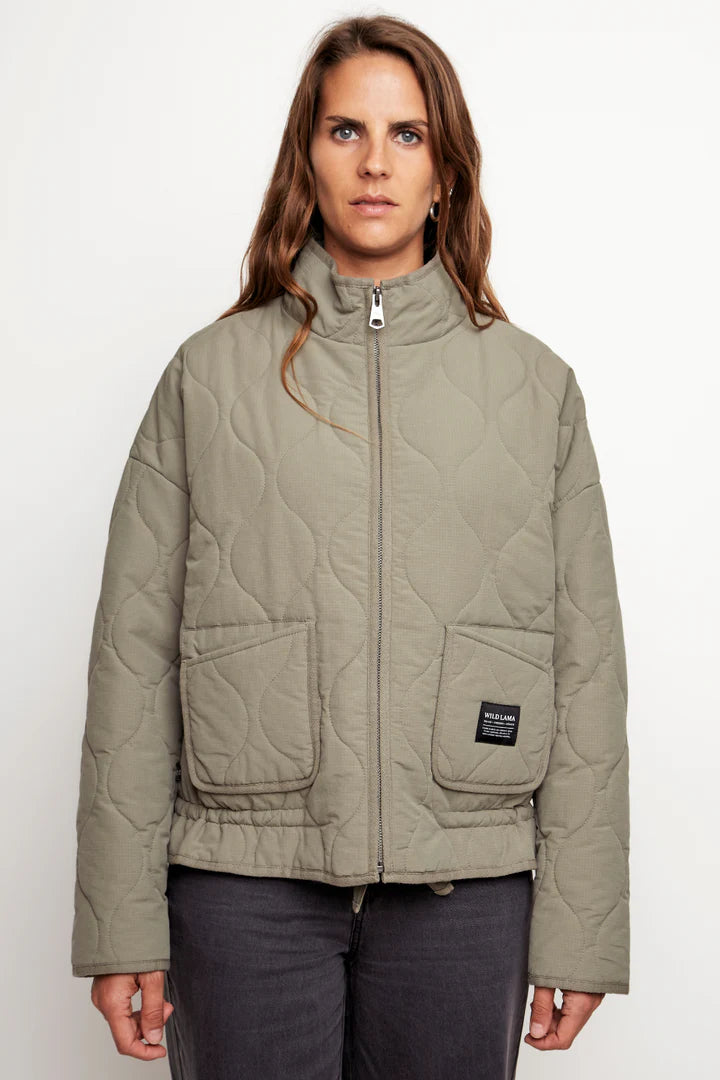 Chaqueta Vespa Cord Organica Verde Mujer