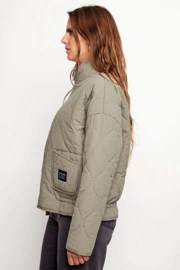 Chaqueta Vespa Cord Organica Verde Mujer