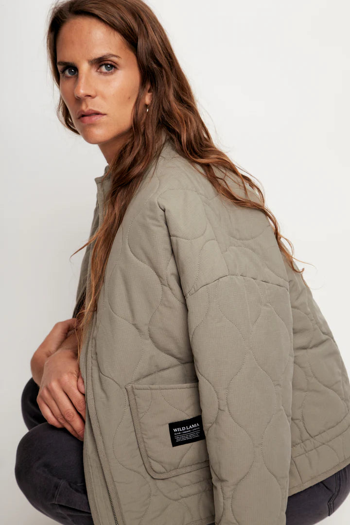 Chaqueta Vespa Cord Organica Verde Mujer