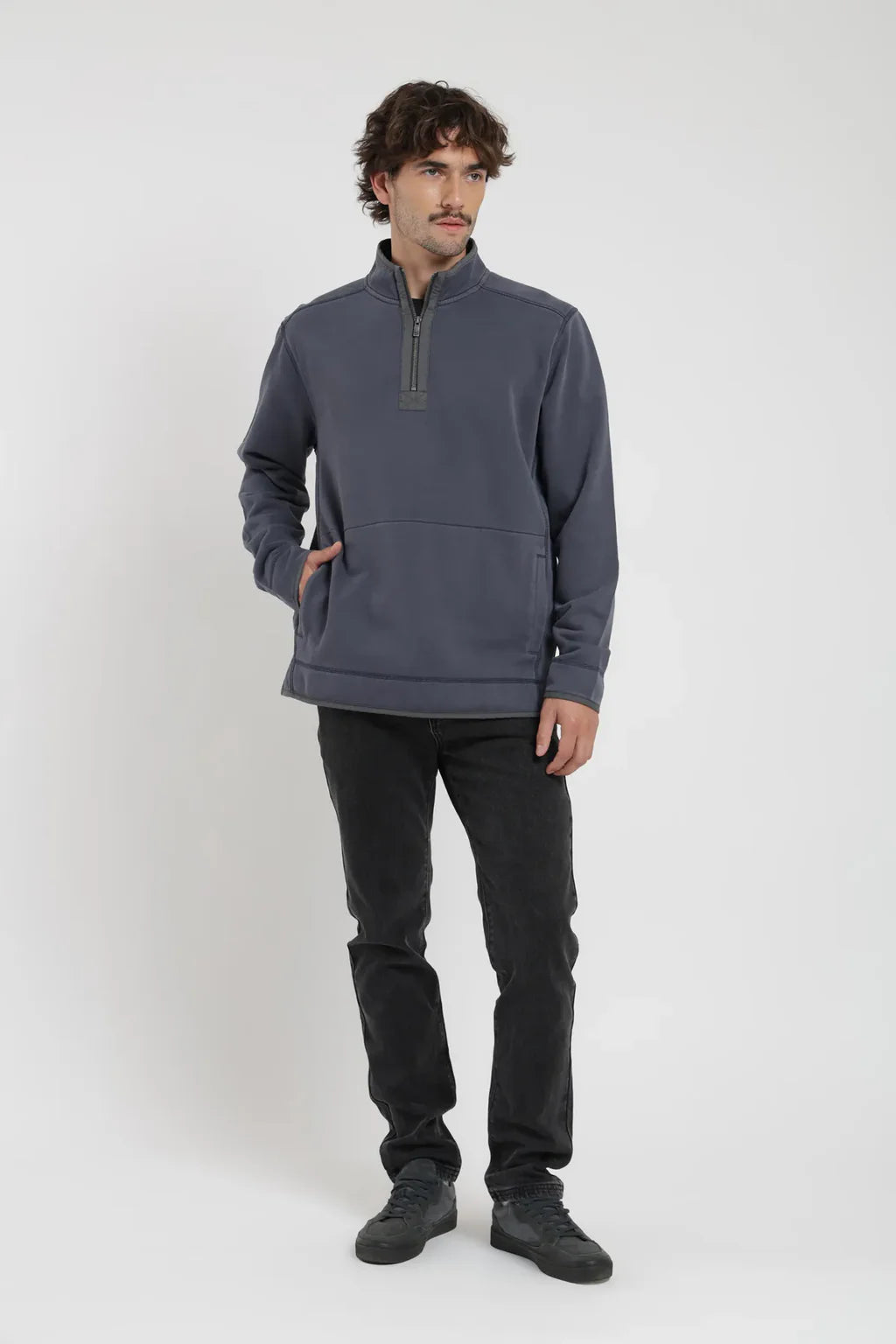Polerón hombre Lotus azul