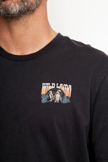 Polera Forest Organica Negra Hombre