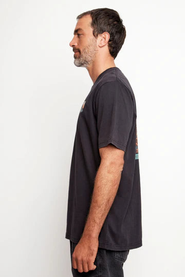 Polera Forest Organica Negra Hombre