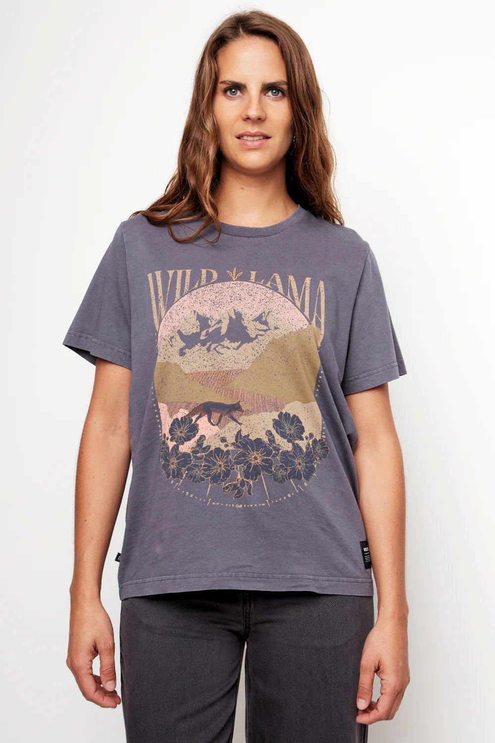 Polera Genovesa Orgánica Azul Parque Mujer