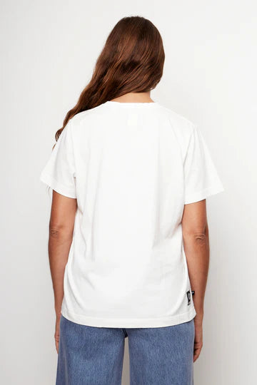 Polera Genovesa Organica Blanca Mujer