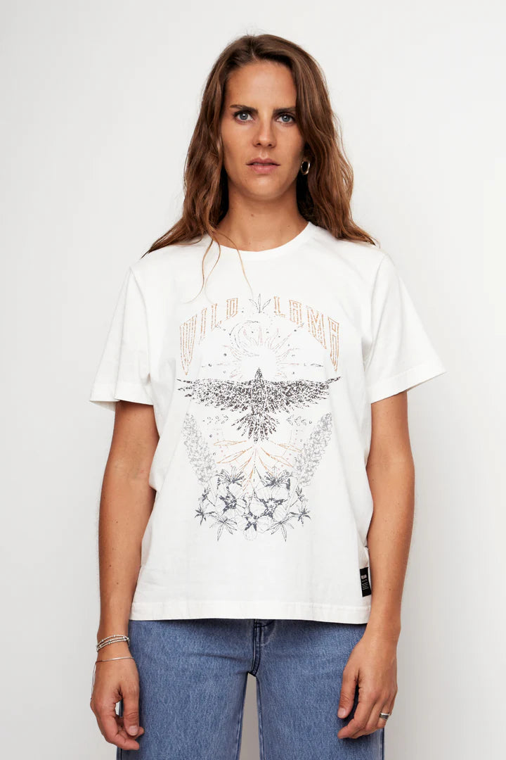 Polera Genovesa Organica Blanca Mujer
