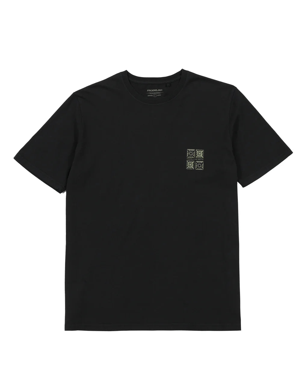 Polera manga corta hombre South negro