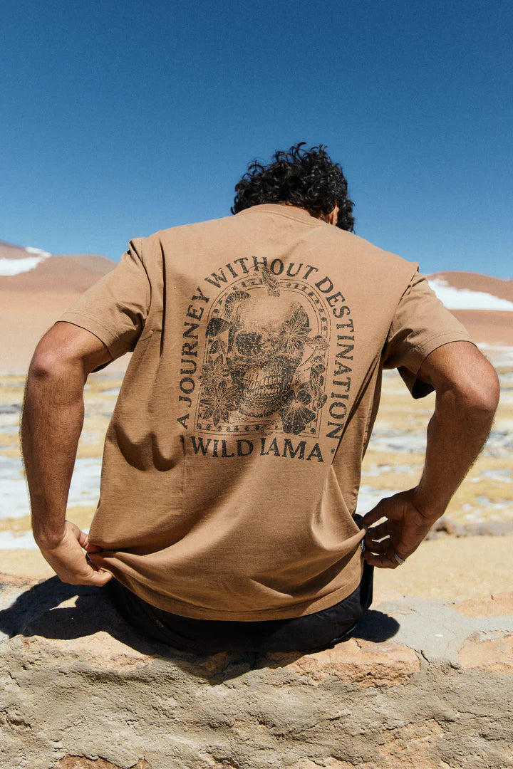 Polera Rolan Organica Mostaza hombre