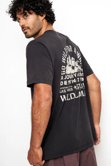 Polera Rolan Organica Negra hombre