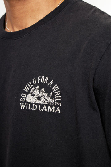 Polera Rolan Organica Negra hombre