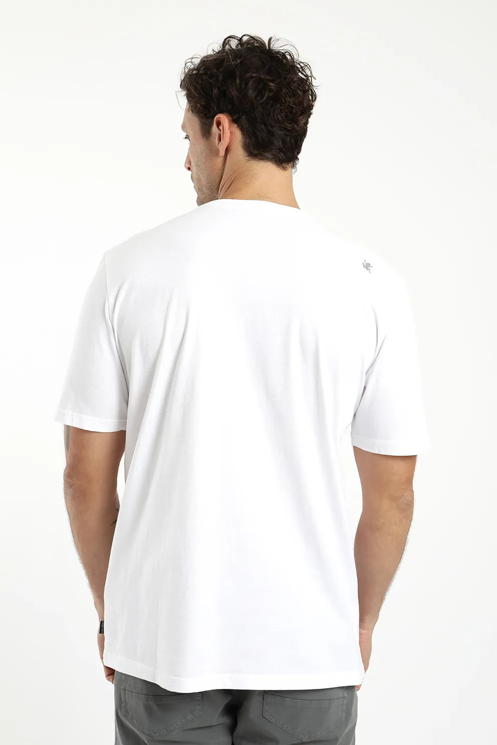 Polera manga corta Bolsillo blanco