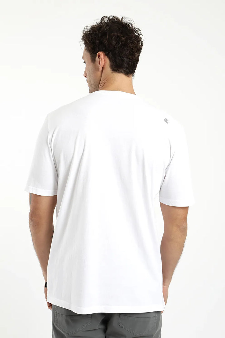 Polera manga corta Bolsillo blanco