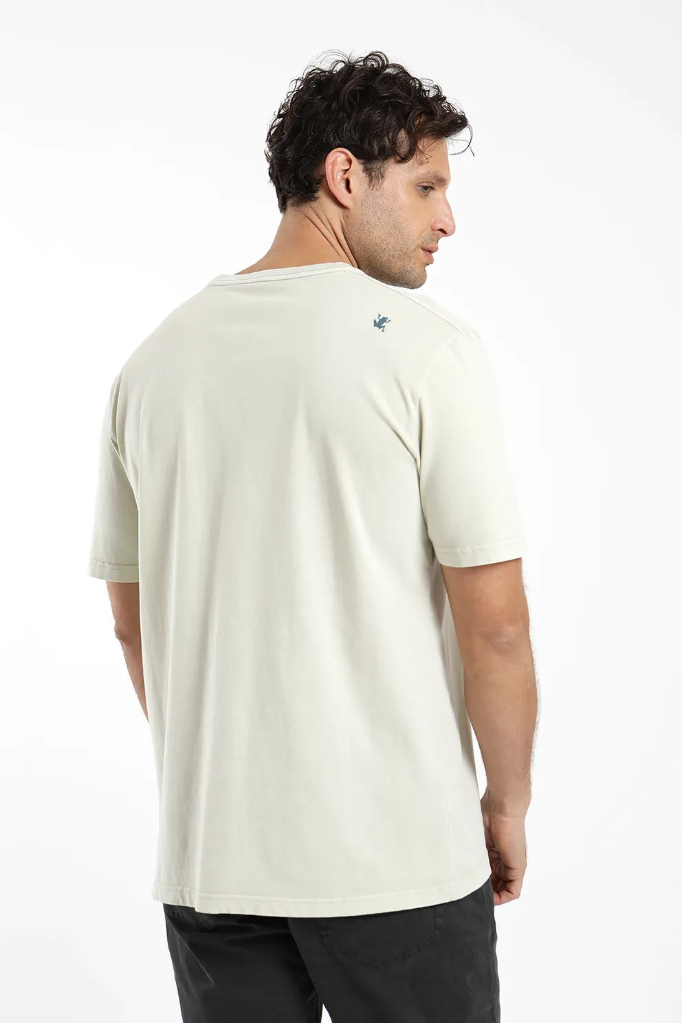Polera manga corta Cuerda beige