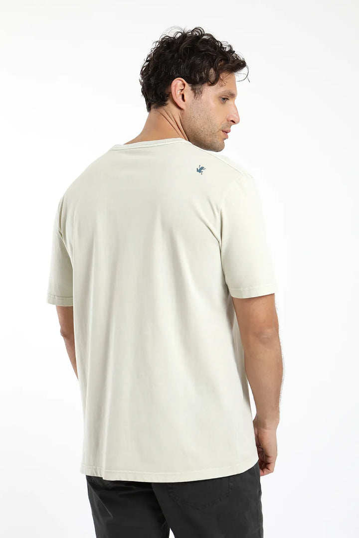 Polera manga corta Cuerda beige