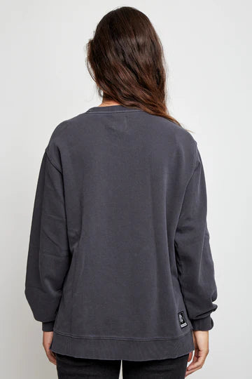 Poleron Riga Organico Gris Mujer