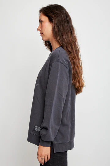 Poleron Riga Organico Gris Mujer