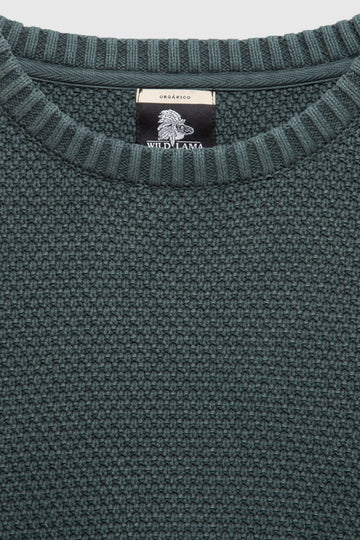 Sweater Rau Organico Verde Hombre