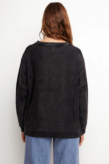 Sweater Viga Organico Negro Mujer